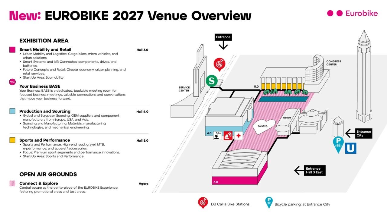 2027年德国欧洲自行车展览会EUROBIKE展位图